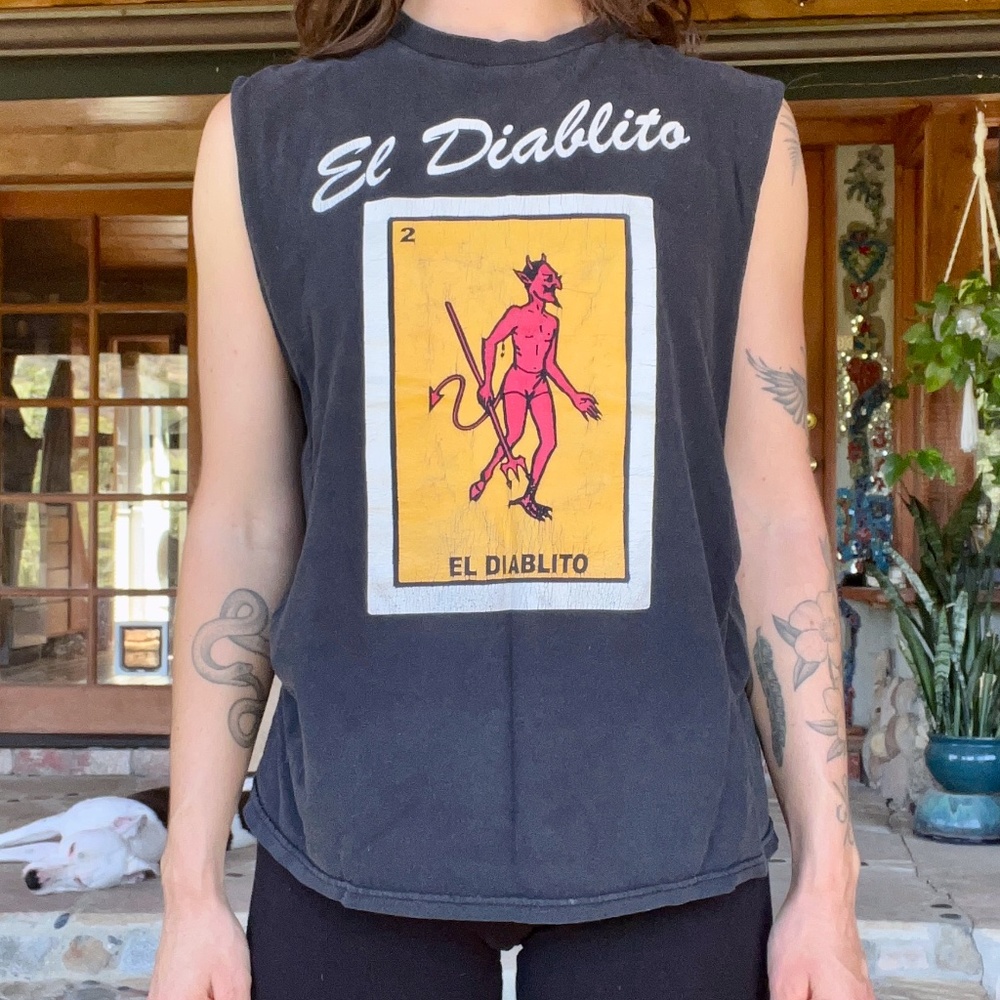 Vintage Loteria El Diablito Tank